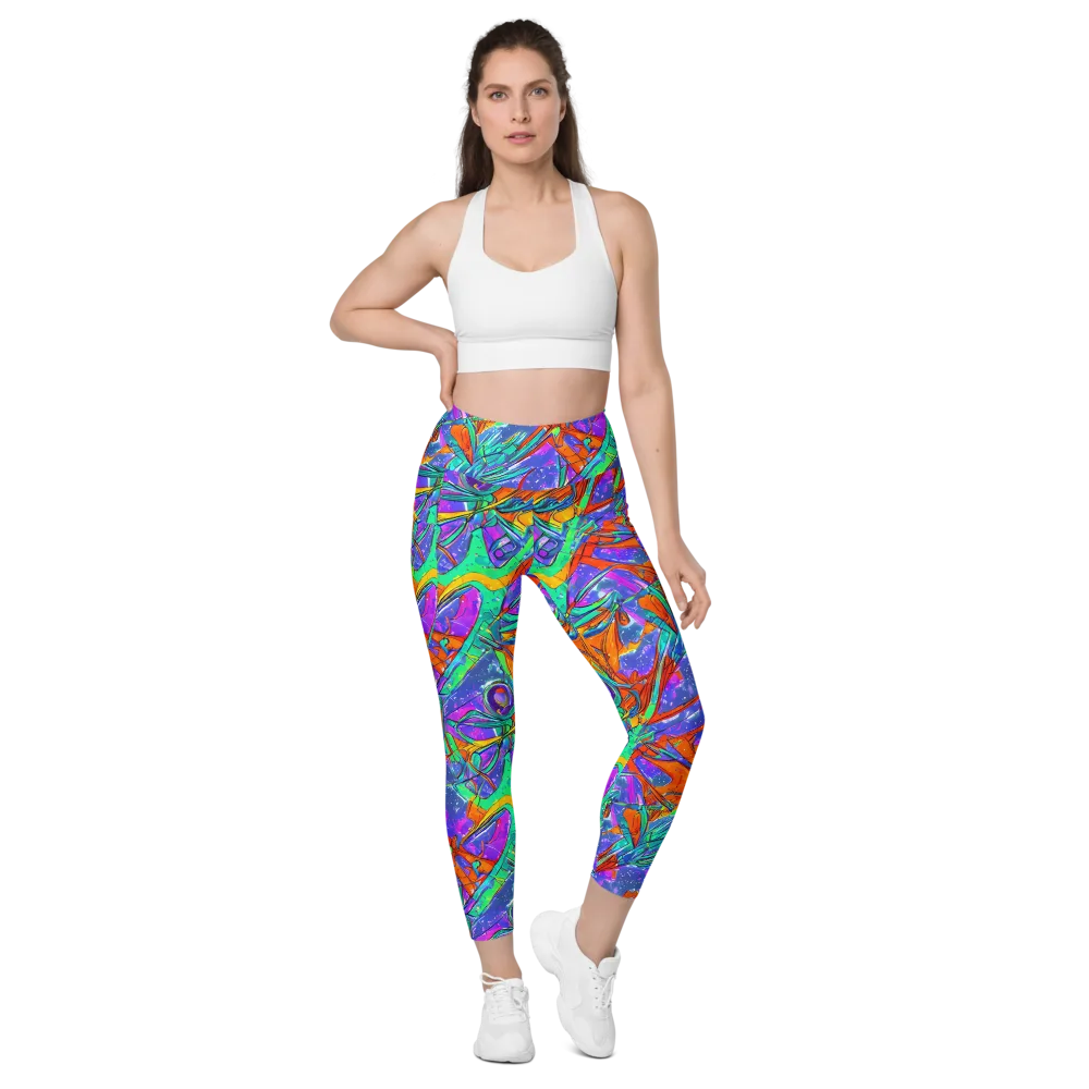 Hypercolor Splash on Leggings with Pockets — Front
