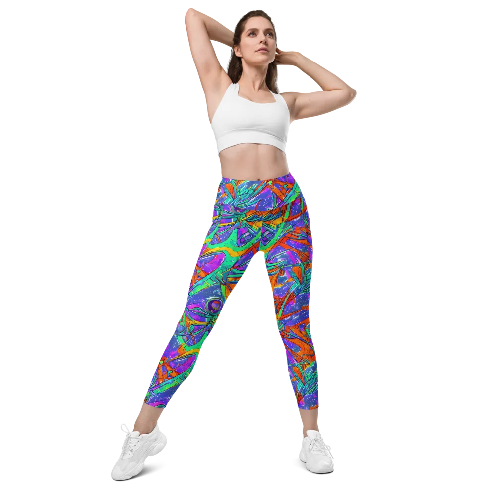 Hypercolor Splash on Leggings with Pockets — Front