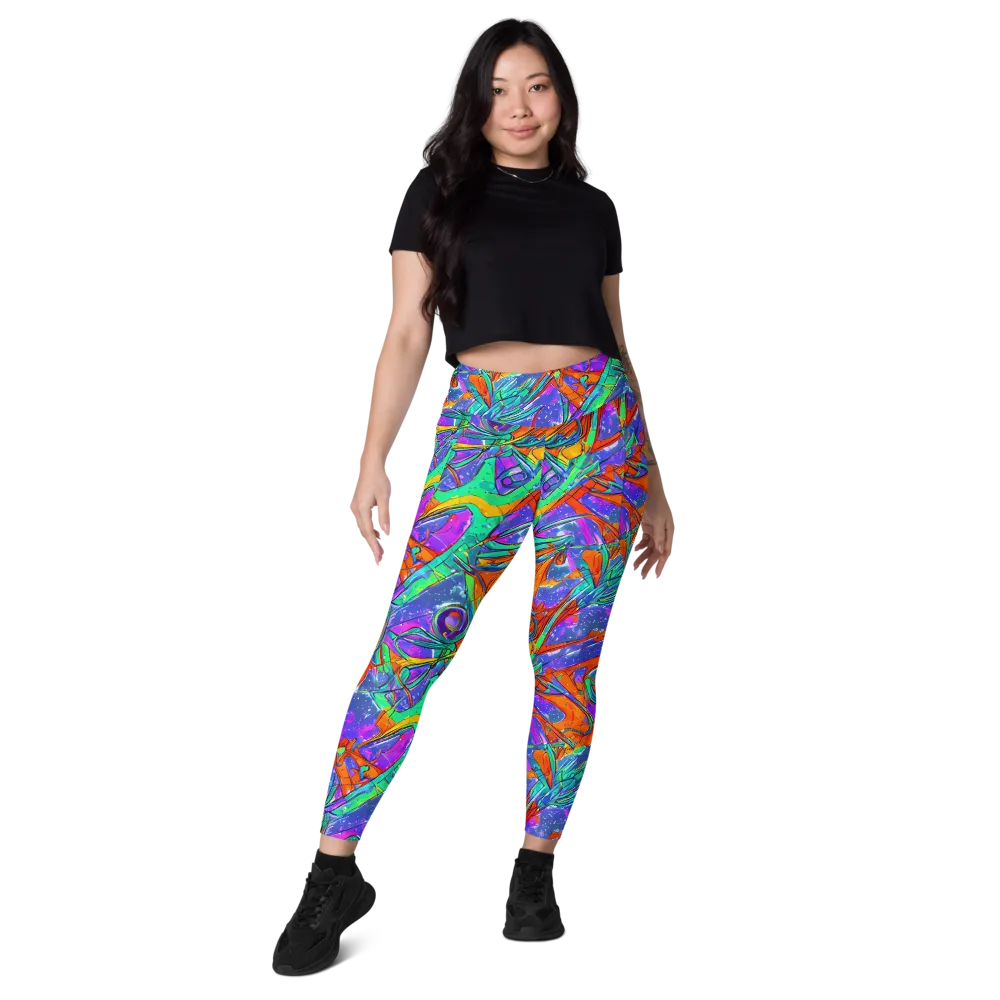 Hypercolor Splash on Leggings with Pockets — Front