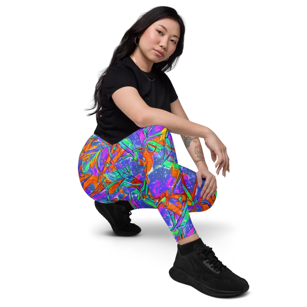 Hypercolor Splash on Leggings with Pockets — Right Front
