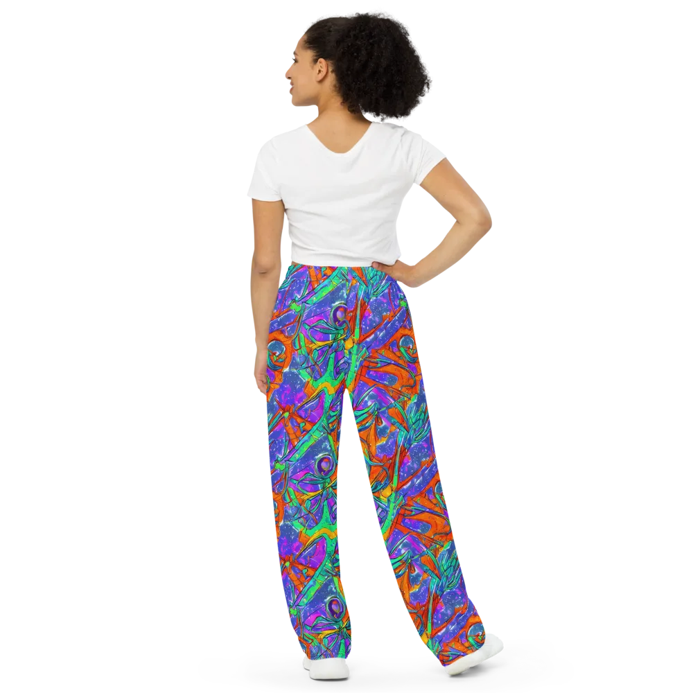 Hypercolor Splash on Wide-Leg Pants — Back