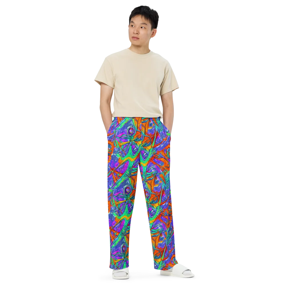 Hypercolor Splash on Wide-Leg Pants — Front
