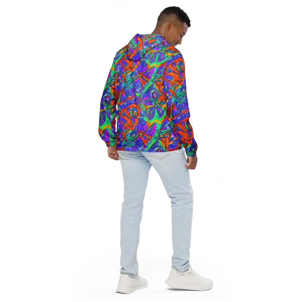 Hypercolor Splash on Men's Windbreaker — Back