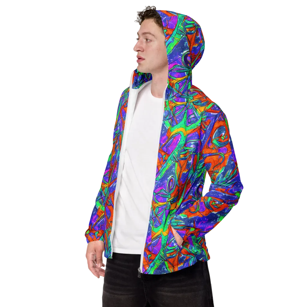 Hypercolor Splash on Men's Windbreaker — Left Front