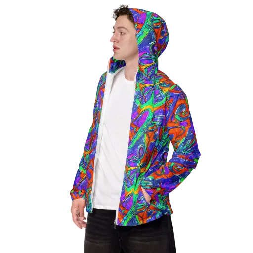 Hypercolor Splash on a Men's Windbreaker
