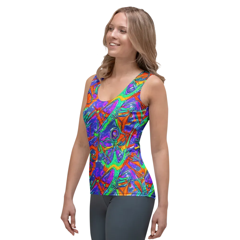 Hypercolor Splash on Women's Tank Top — Left Front