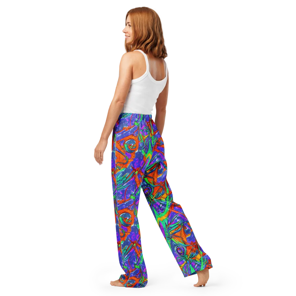 Hypercolor Splash on Women's Pajama Pants — Back