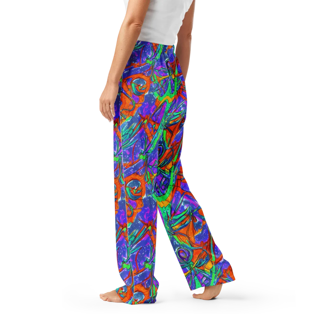Hypercolor Splash on Women's Pajama Pants — Left