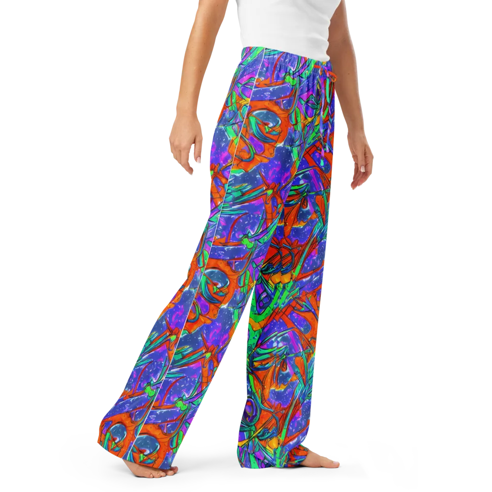 Hypercolor Splash on Women's Pajama Pants — Right Front