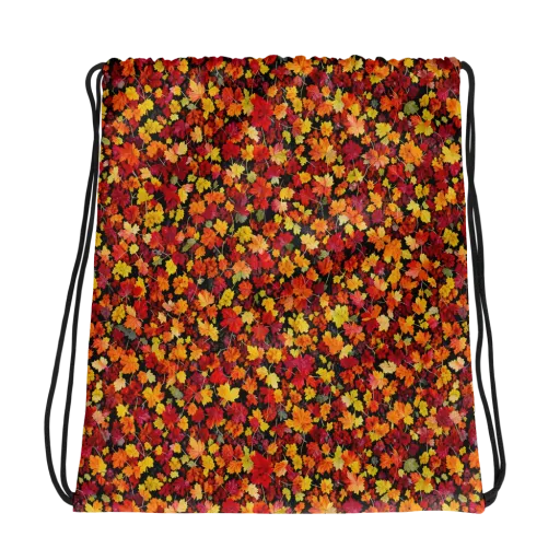 Maple Inferno on a Drawstring Bag