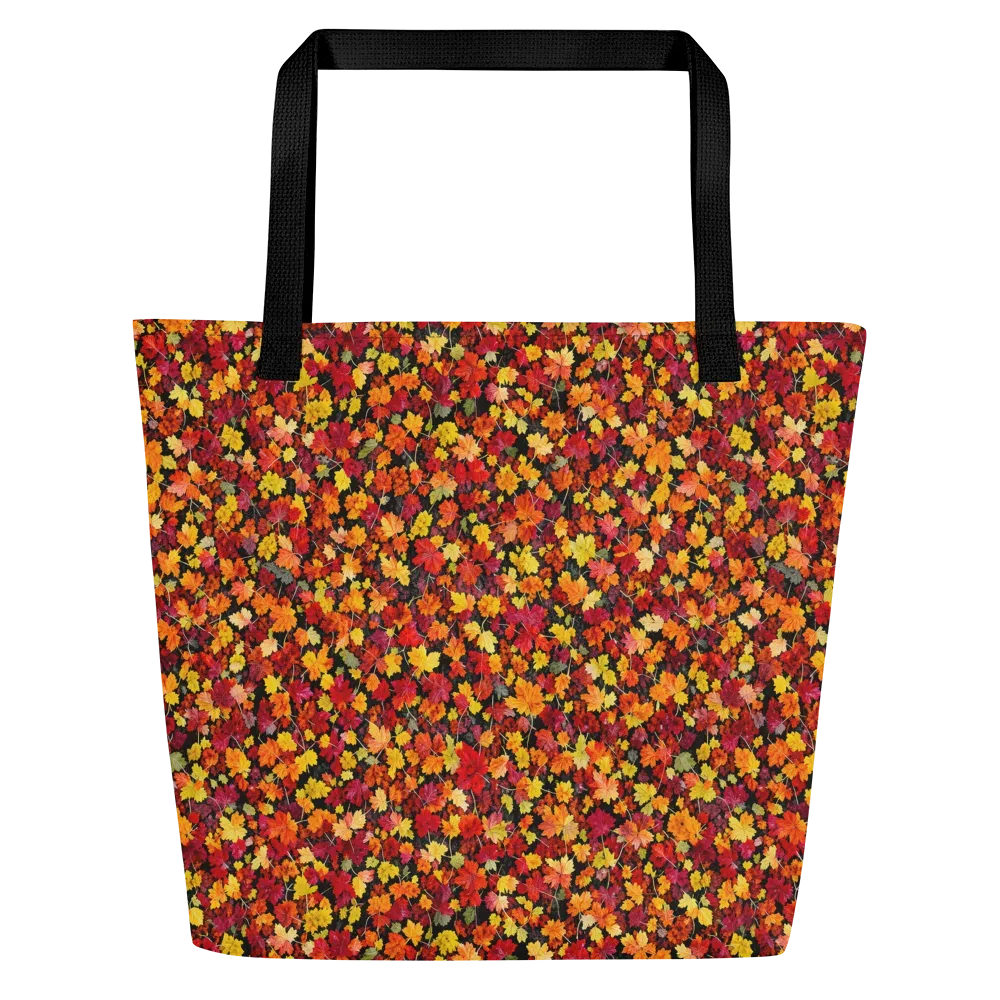 Maple Inferno on Large Tote Bag W/ Pocket — Front