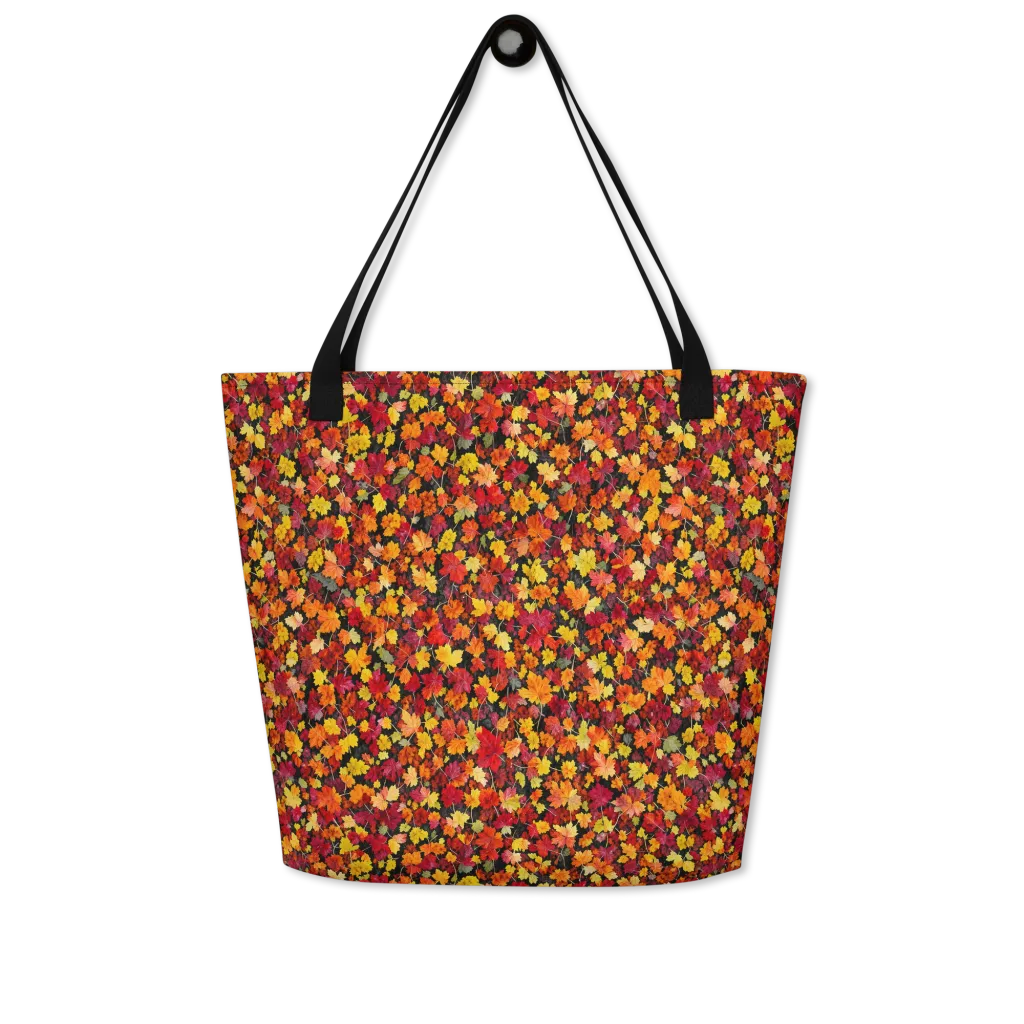 Maple Inferno on Large Tote Bag W/ Pocket — Front