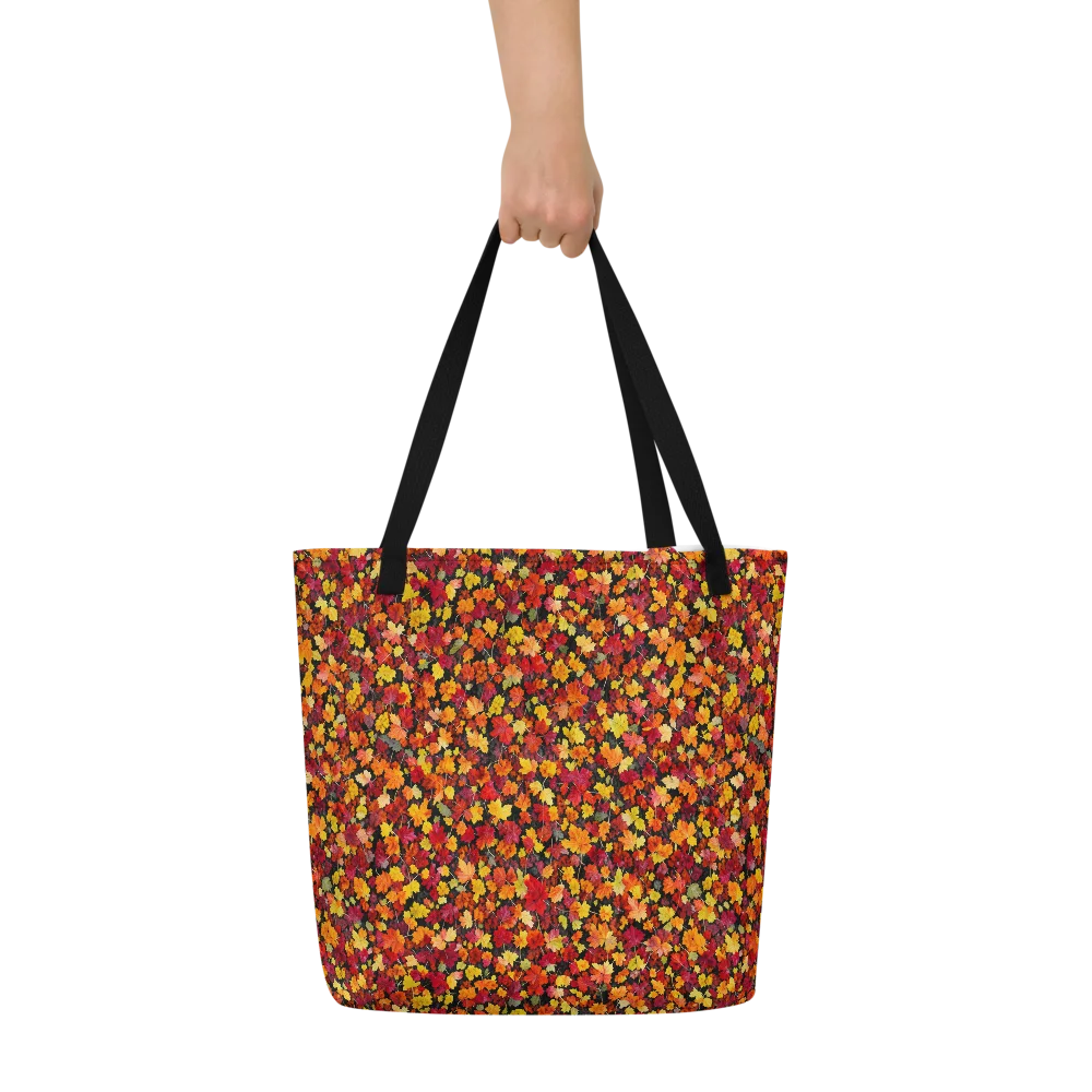Maple Inferno on Large Tote Bag W/ Pocket — Front