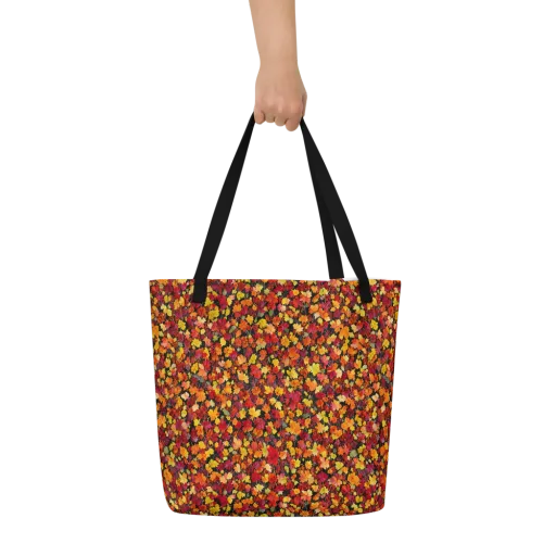 Maple Inferno on a Large Tote Bag W/ Pocket