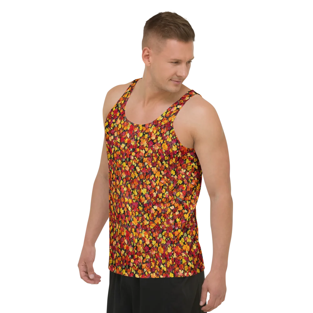 Maple Inferno on Men's Tank Top — Left Front
