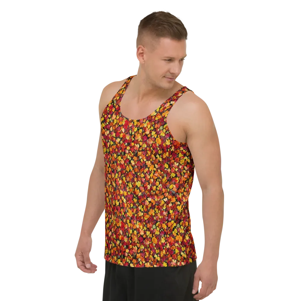Maple Inferno on Men's Tank Top — Left Front
