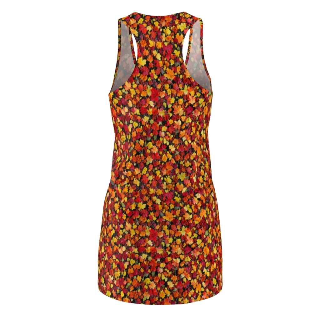 Maple Inferno on Racerback Dress — Back