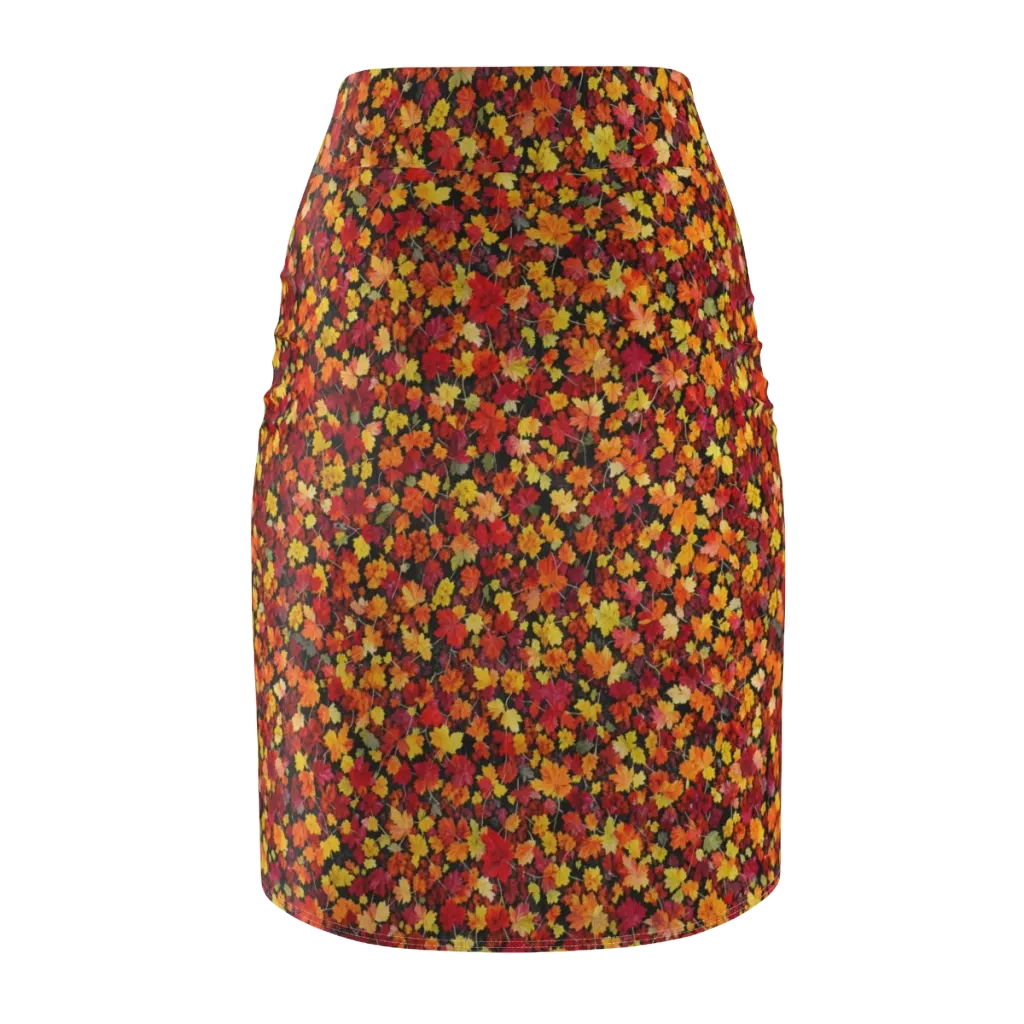 Maple Inferno on Pencil Skirt — Back