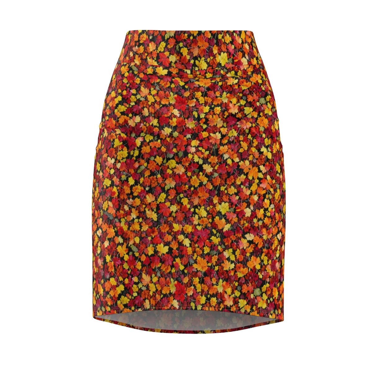 Maple Inferno on Pencil Skirt — Front