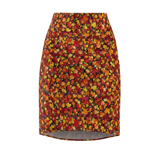 Maple Inferno on a Pencil Skirt