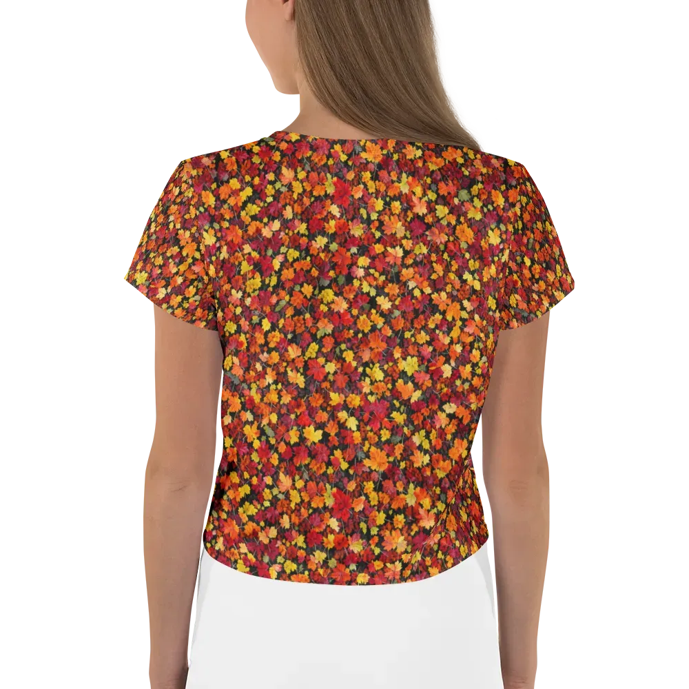 Maple Inferno on Crop Tee — Back