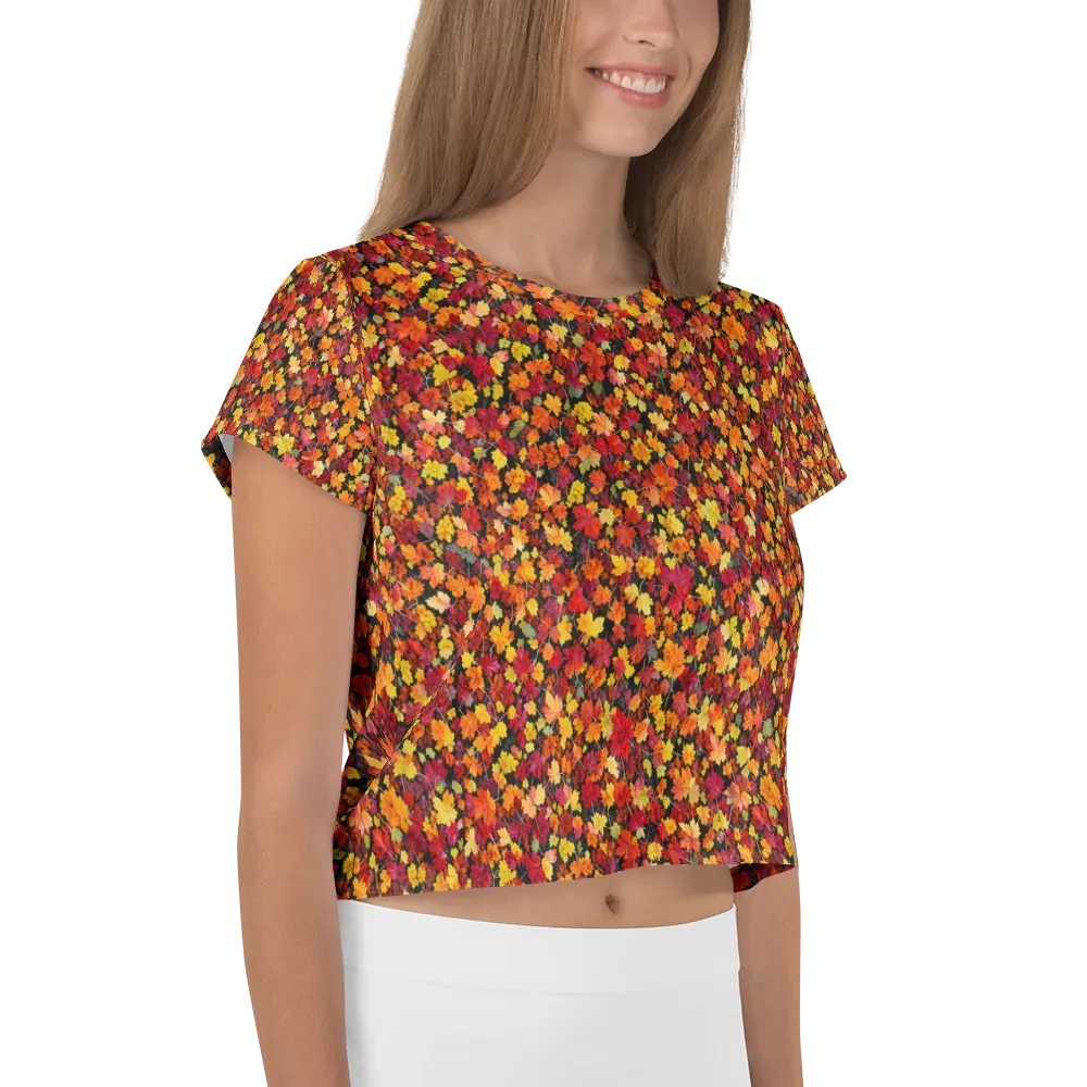 Maple Inferno on Crop Tee — Right
