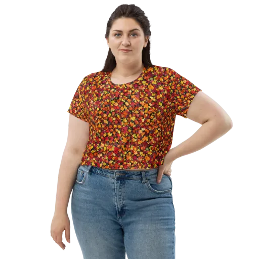 Maple Inferno on a Crop Tee