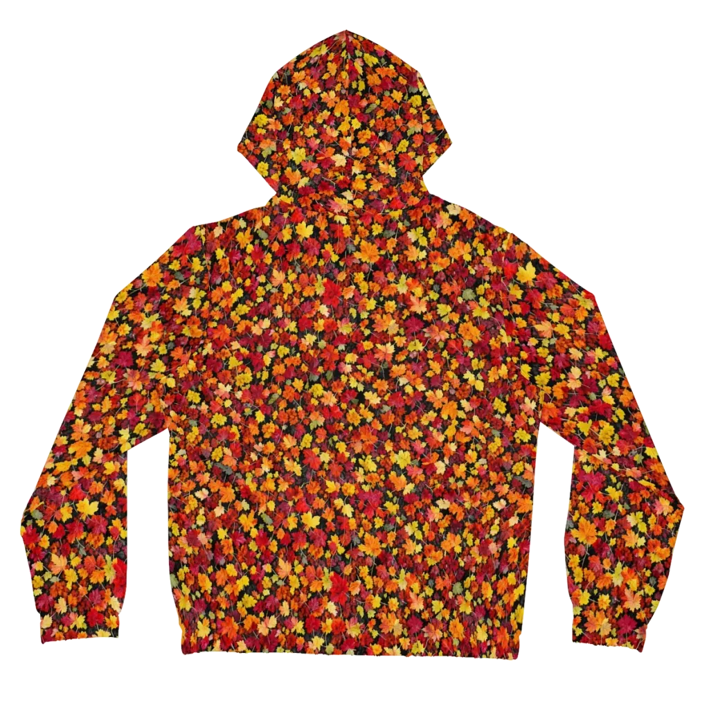 Maple Inferno on Women's Full-Zip Hoodie — Back