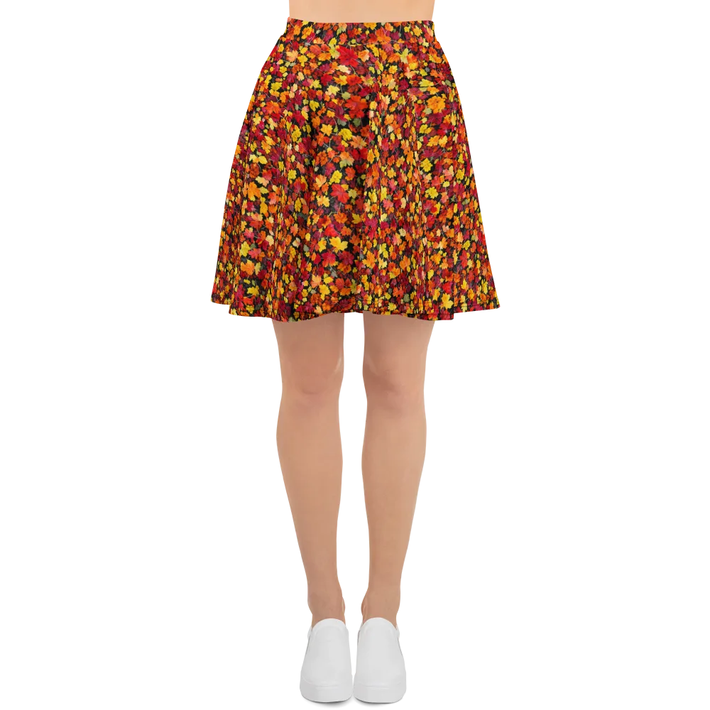 Maple Inferno on Skater Skirt — Front
