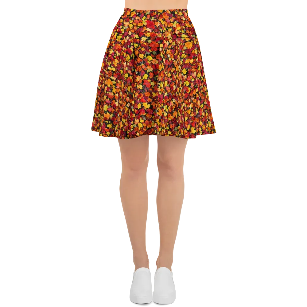 Maple Inferno on Skater Skirt — Front