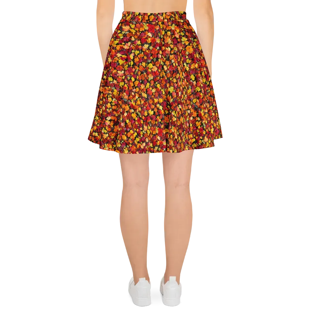 Maple Inferno on Skater Skirt — Back