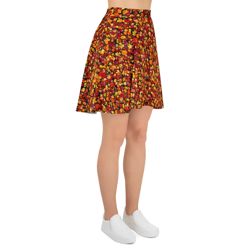 Maple Inferno on Skater Skirt — Right