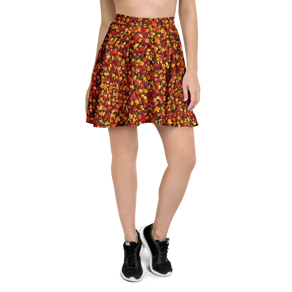 Maple Inferno on Skater Skirt — Front