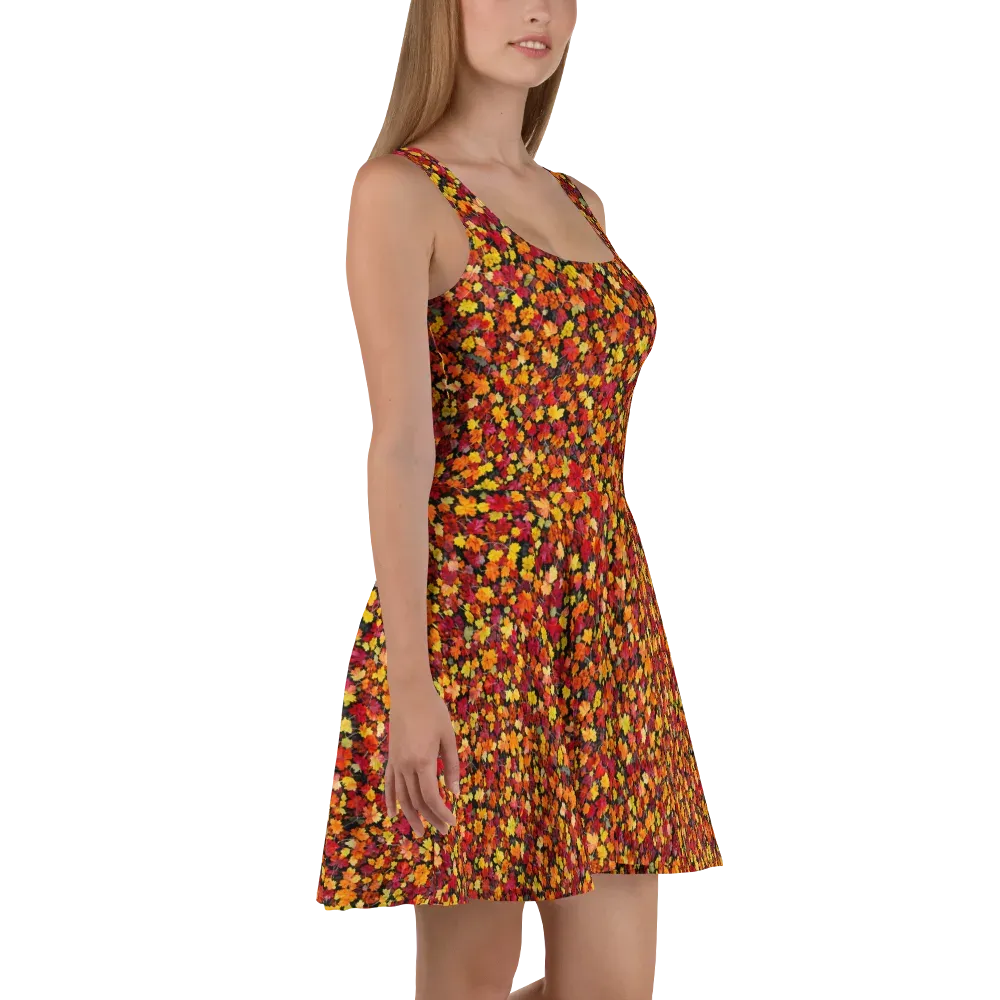 Maple Inferno on Skater Dress — Right
