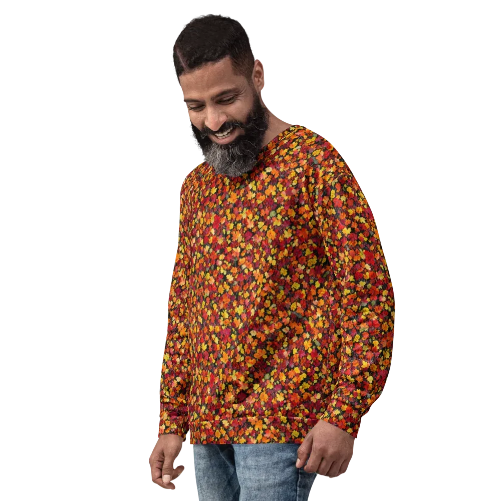 Maple Inferno on Sweatshirt — Left Front