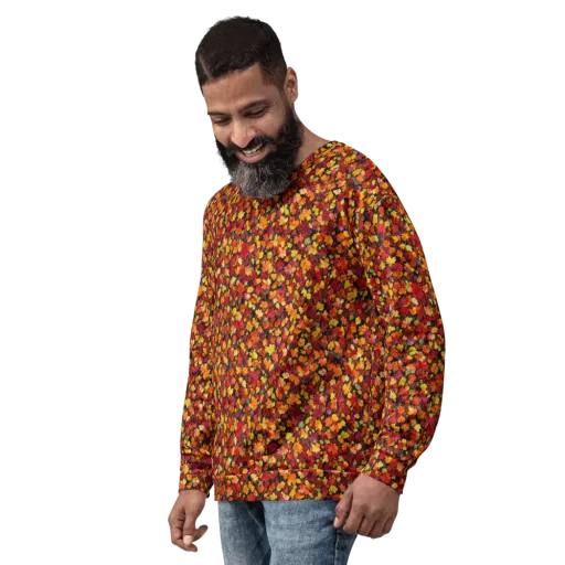 Maple Inferno on a Sweatshirt