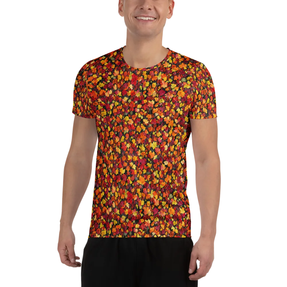 Maple Inferno on Men's Athletic T-Shirt — Front
