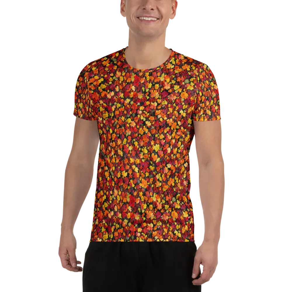 Maple Inferno on Men's Athletic T-Shirt — Front