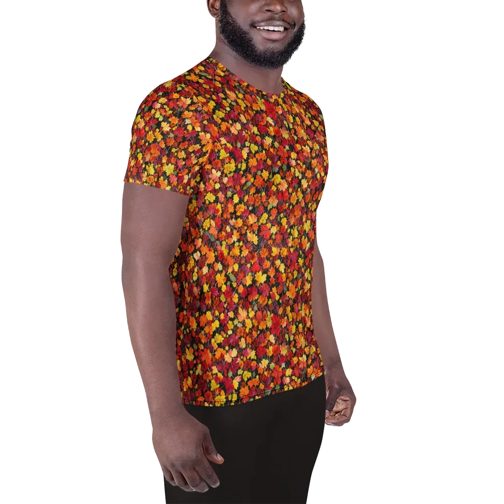 Maple Inferno on Men's Athletic T-Shirt — Right
