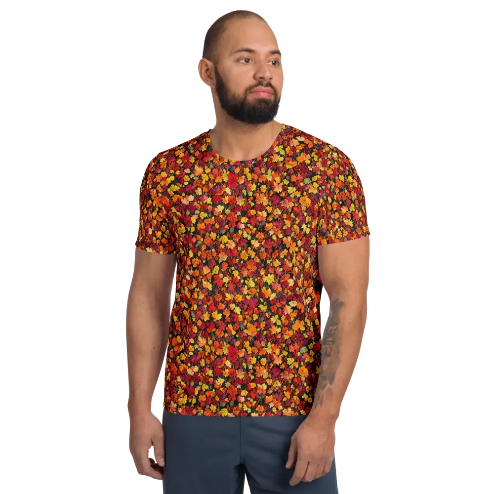 Maple Inferno on Men's Athletic T-Shirt — Front