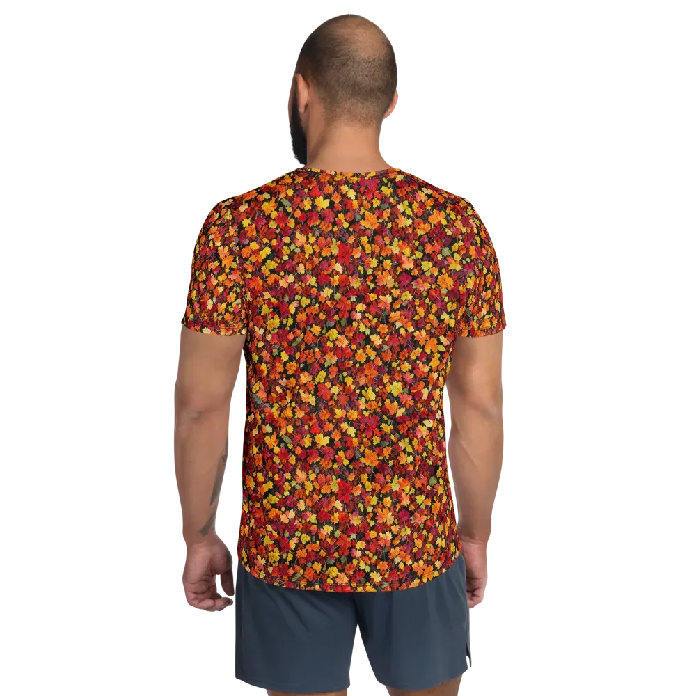 Maple Inferno on Men's Athletic T-Shirt — Back