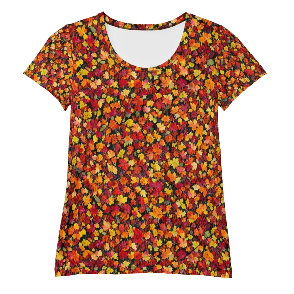Maple Inferno on Women's Athletic T-Shirt — Front
