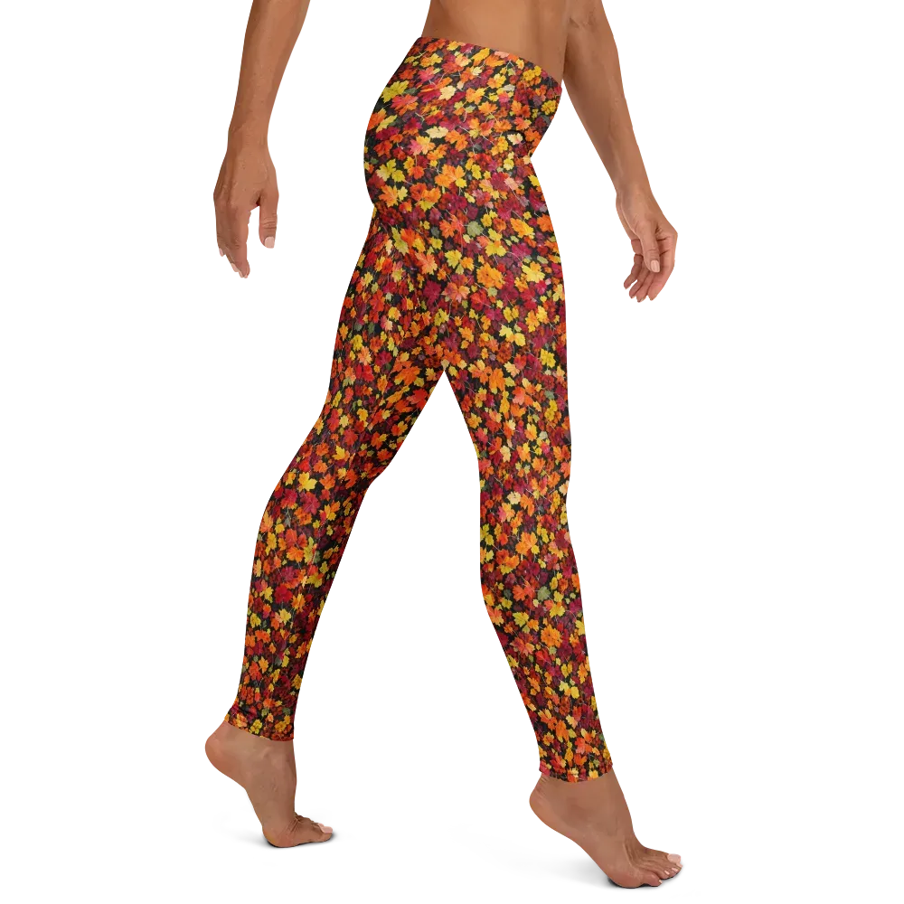 Maple Inferno on Leggings — Right