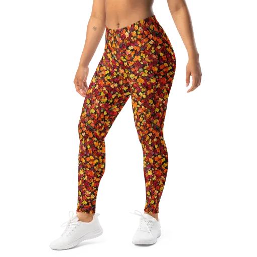Maple Inferno on a Leggings
