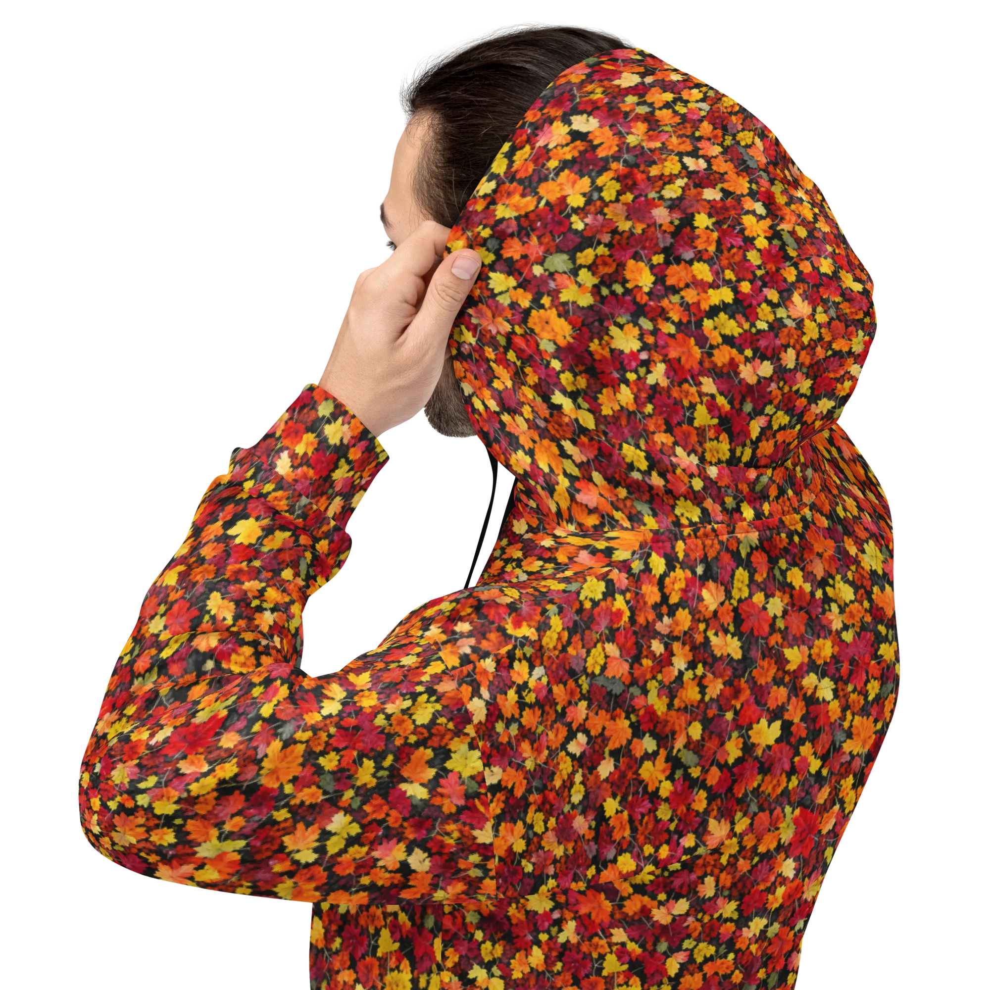 Maple Inferno on Hoodie — Back