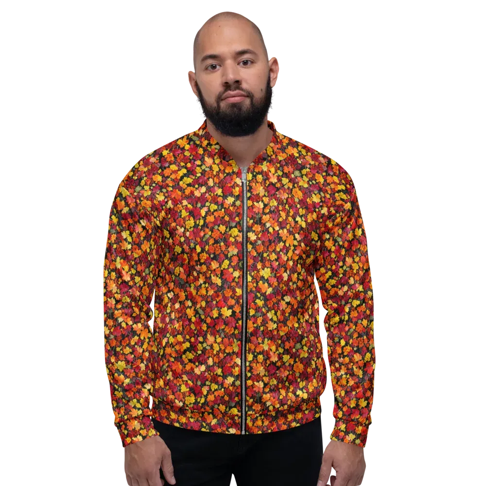 Maple Inferno on Bomber Jacket — Front