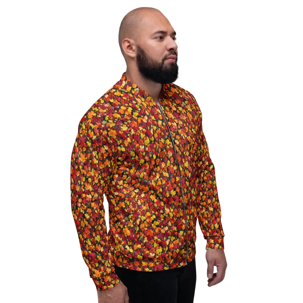 Maple Inferno on Bomber Jacket — Right