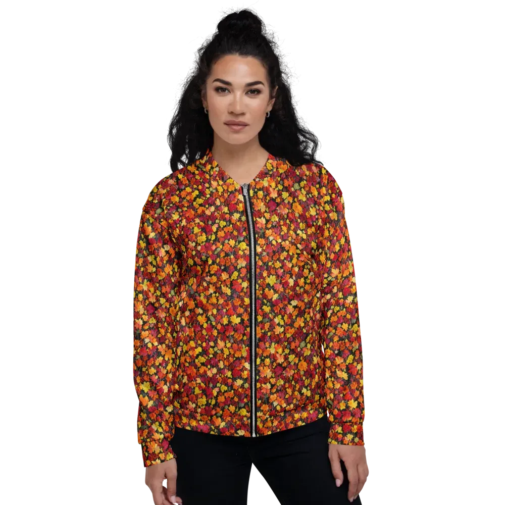 Maple Inferno on Bomber Jacket — Front