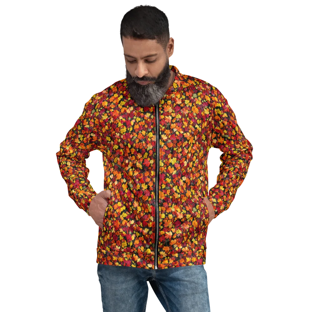 Maple Inferno on Bomber Jacket — Front