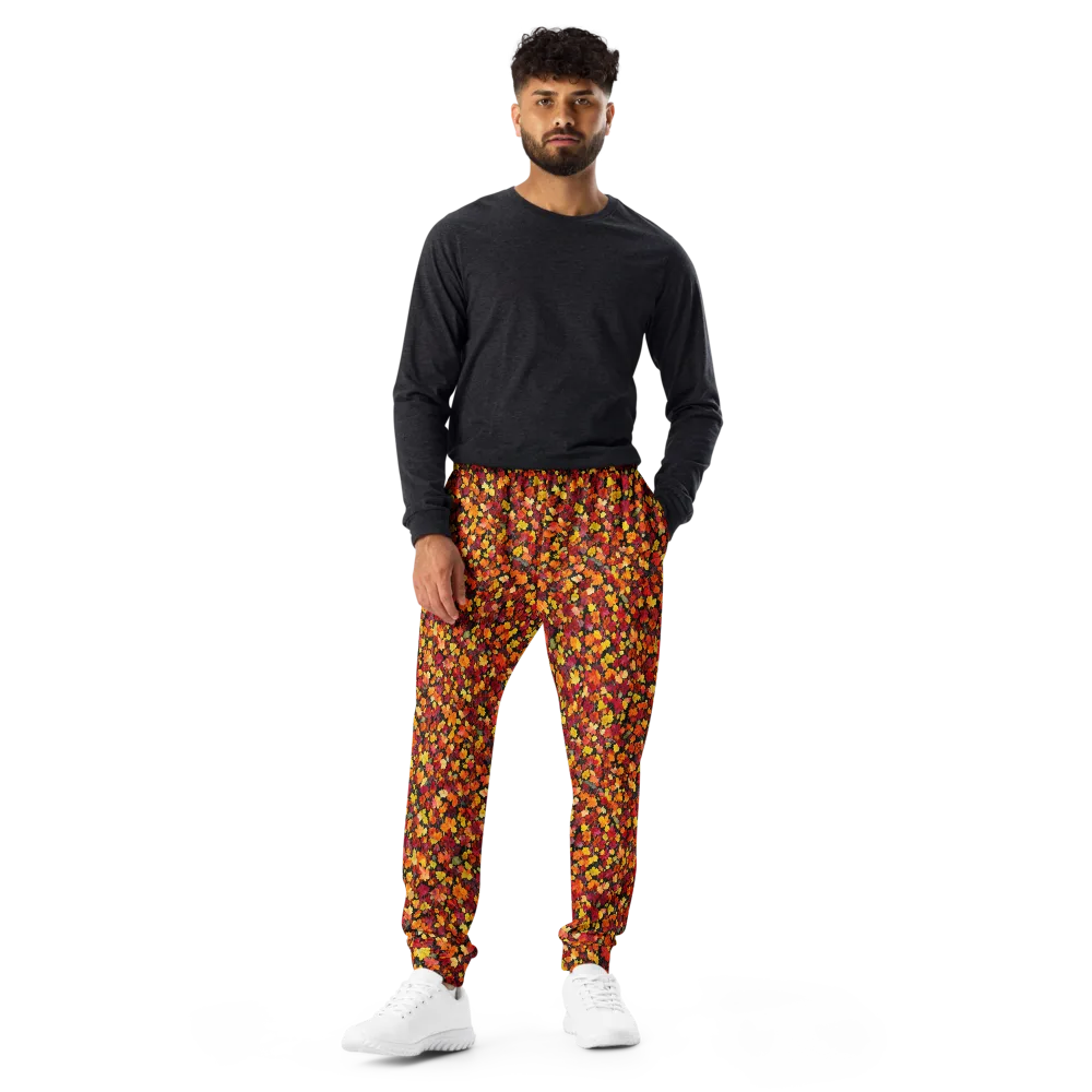 Maple Inferno on Men's Joggers — Front